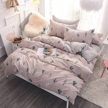 Load image into Gallery viewer, Pink  Abigails Cactus Succulent Pillow And Duvet Cover For Girls
